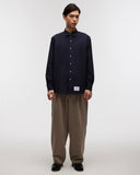 Oversized Long Sleeve Shirt in Navy