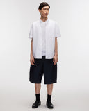 Button Down Short Sleeve Shirt in White