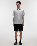 Pima Cotton Polo Tee in Grey