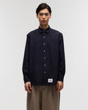 Oversized Long Sleeve Shirt in Navy