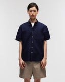 Button Down Short Sleeve Shirt in Navy