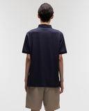 Pima Cotton Polo Tee in Navy