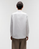 Button Down Long Sleeve Shirt in White