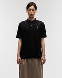 Pima Cotton Polo Tee in Black