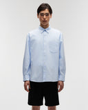 Button Down Long Sleeve Shirt in Light Blue