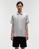 Pima Cotton Polo Tee in Grey