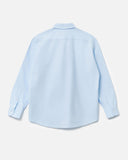 Button Down Long Sleeve Shirt in Light Blue