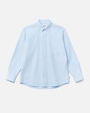 Button Down Long Sleeve Shirt in Light Blue