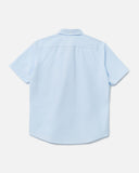 Button Down Short Sleeve Shirt in Light Blue