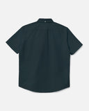 Button Down Short Sleeve Shirt in Forest Green