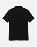 Pima Cotton Polo Tee in Black