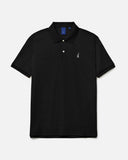Pima Cotton Polo Tee in Black