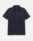 Pima Cotton Polo Tee in Navy
