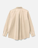 Oversized Long Sleeve Shirt in Khaki