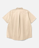 Oversized Short Sleeve Shirt in Khaki