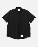 Oversized Short Sleeve Shirt in Black